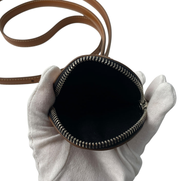 美品 モンクレール MONCER レディース ストラップ ネック ウォレット コインケース