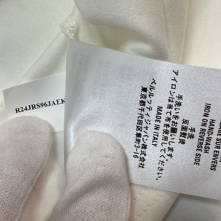 ベルルッティ Berluti メンズ カットソー クルーネック エンブロイダリースクリット ロゴT 刺繍 M