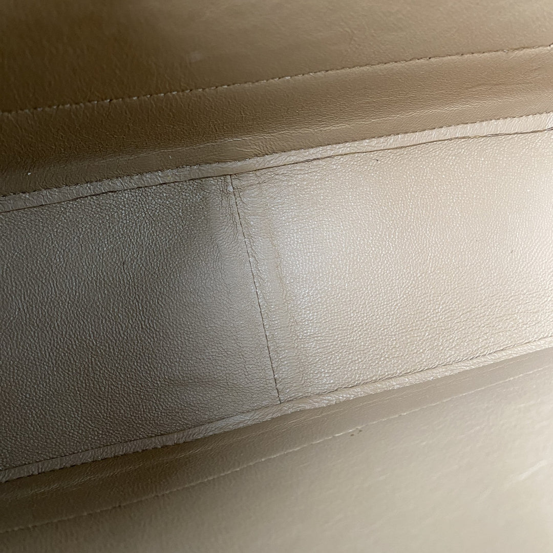 美品 セリーヌ CELINE レディース フレーム レザー ショルダーバッグ