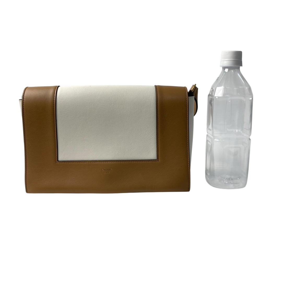 美品 セリーヌ CELINE レディース フレーム レザー ショルダーバッグ