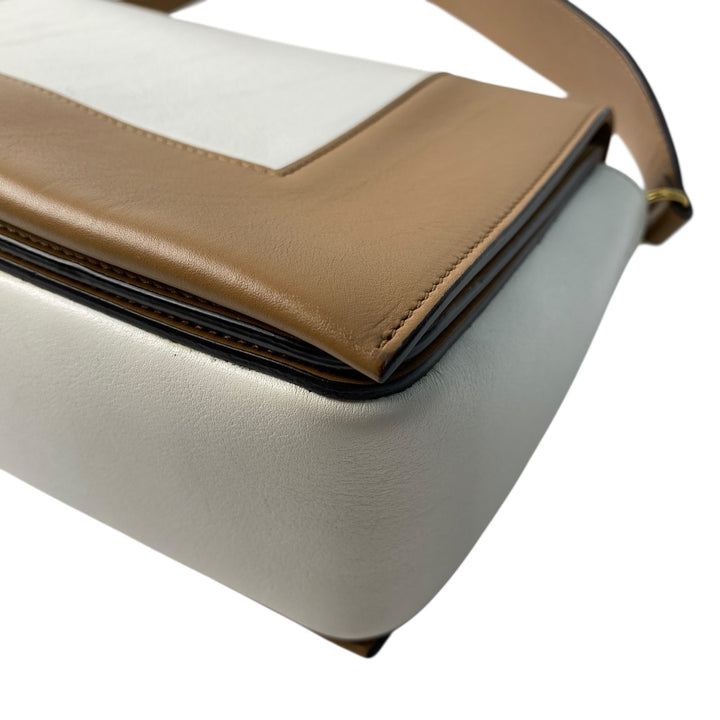 美品 セリーヌ CELINE レディース フレーム レザー ショルダーバッグ