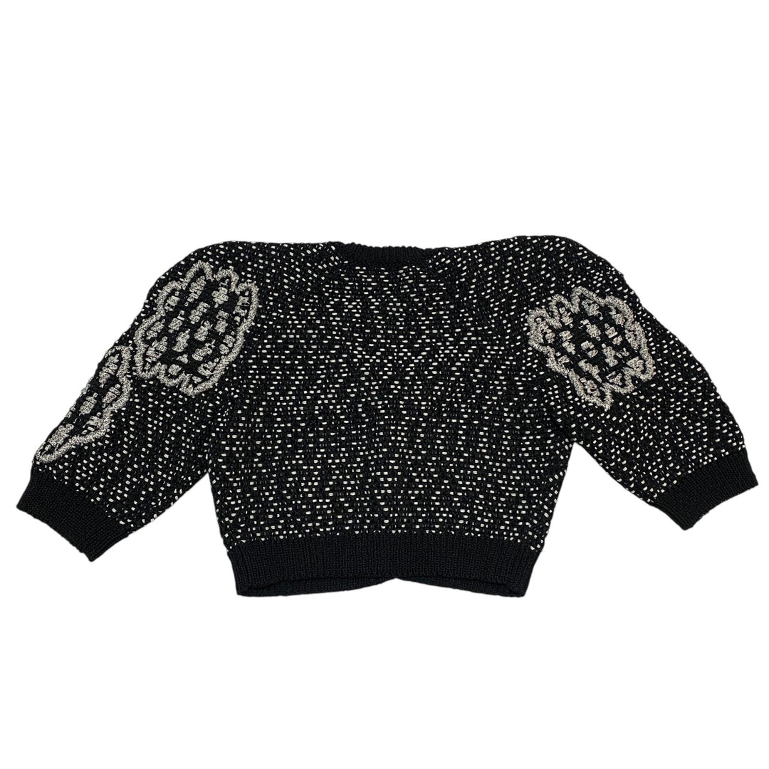 シャネル CHANEL レディース 編み込み ショート丈 ウール カーディガン