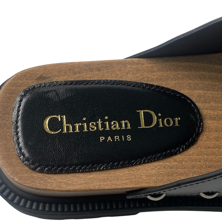 美品 ディオール DIOR レディース コンフォートサンダル スタッズ 37