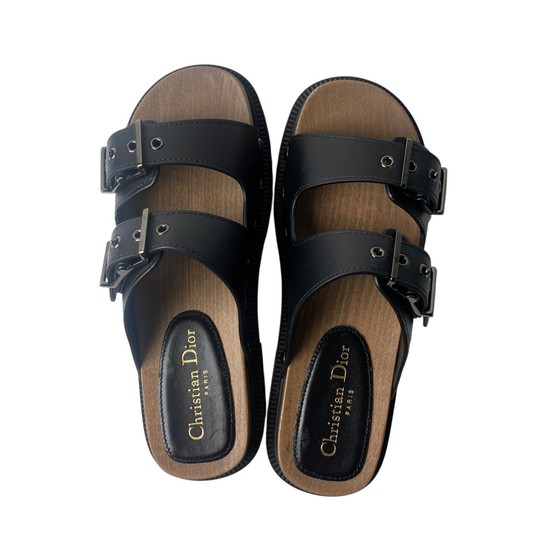 美品 ディオール DIOR レディース コンフォートサンダル スタッズ 37