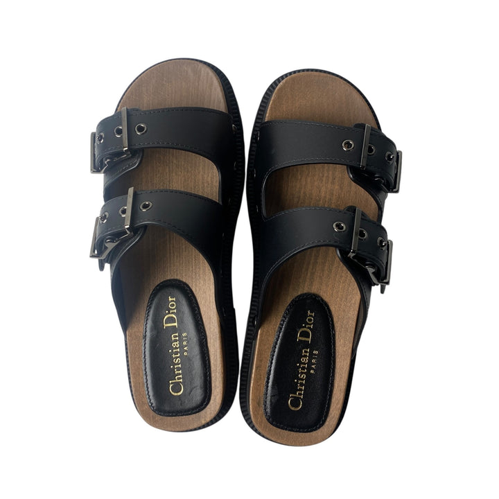 美品 ディオール DIOR レディース コンフォートサンダル スタッズ 37