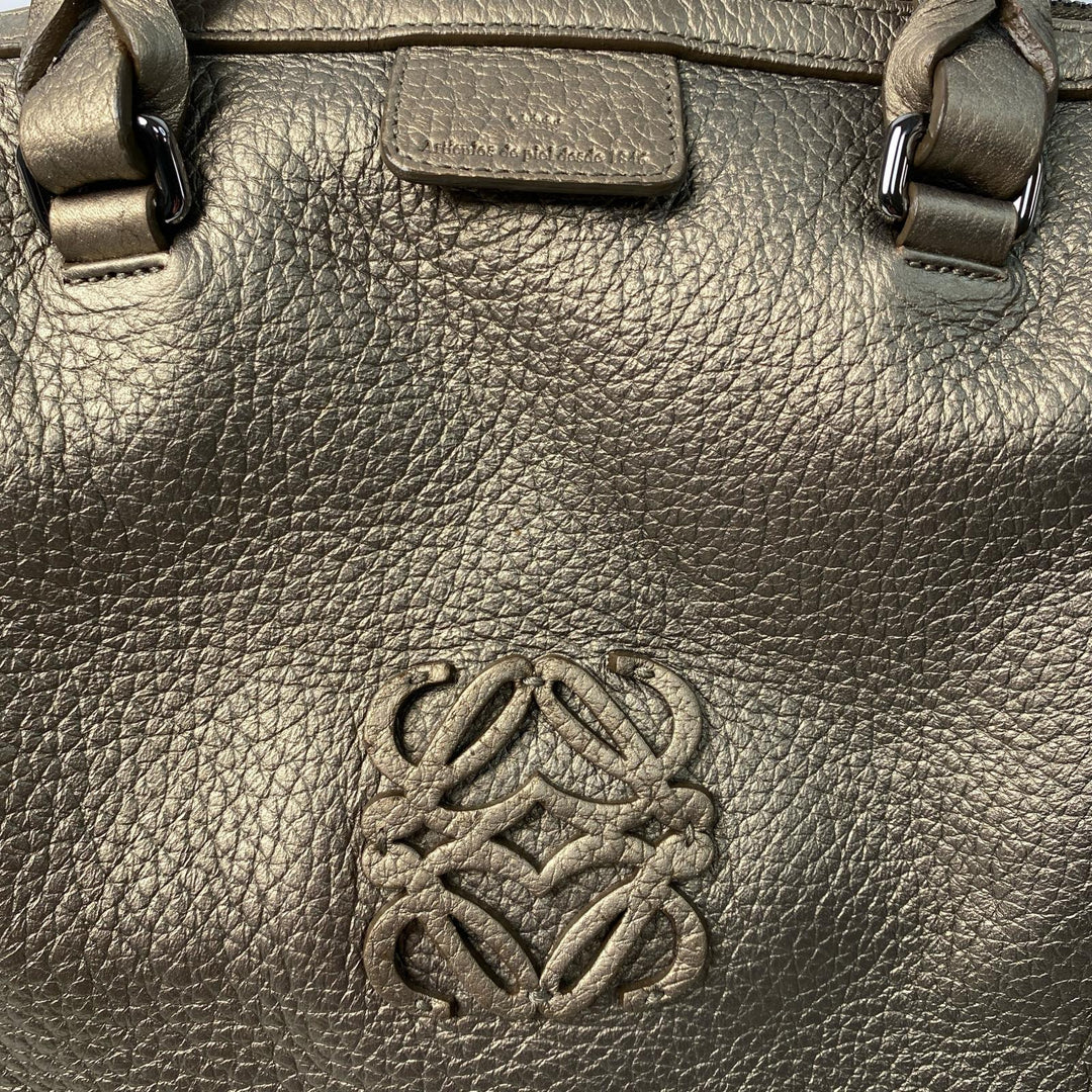 ロエベ LOEWE フスタ ハンドバッグ ボストンバッグ アナグラム ゴールド レディース