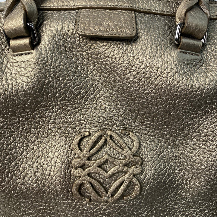 ロエベ LOEWE フスタ ハンドバッグ ボストンバッグ アナグラム ゴールド レディース