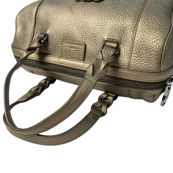 ロエベ LOEWE フスタ ハンドバッグ ボストンバッグ アナグラム ゴールド レディース