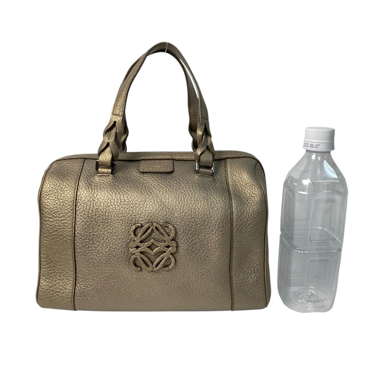 ロエベ LOEWE フスタ ハンドバッグ ボストンバッグ アナグラム ゴールド レディース