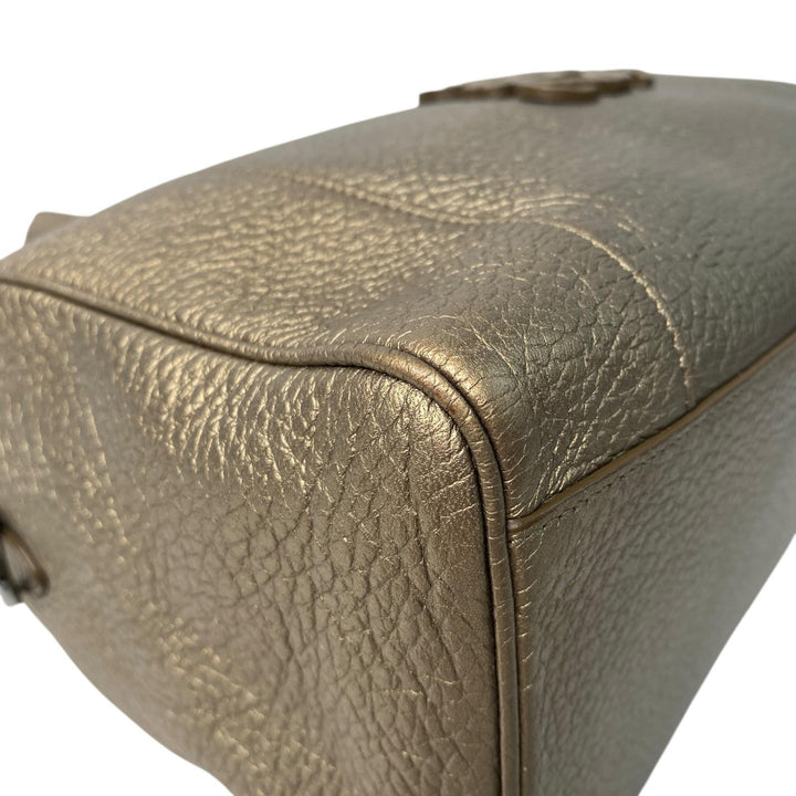 ロエベ LOEWE フスタ ハンドバッグ ボストンバッグ アナグラム ゴールド レディース