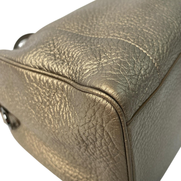 ロエベ LOEWE フスタ ハンドバッグ ボストンバッグ アナグラム ゴールド レディース