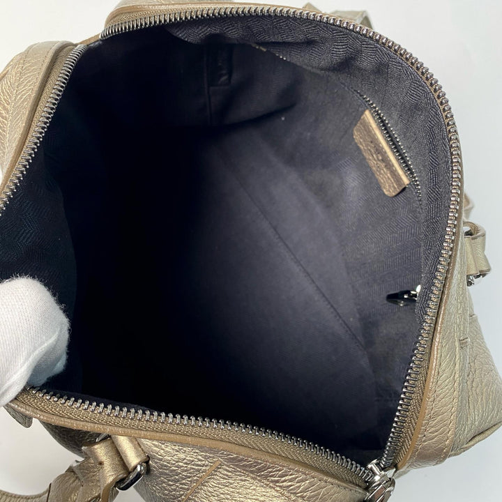 ロエベ LOEWE フスタ ハンドバッグ ボストンバッグ アナグラム ゴールド レディース