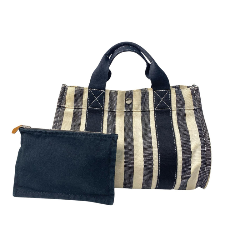 エルメス HERMES カンヌPM キャンバス トートバッグ ポーチ付 レディース