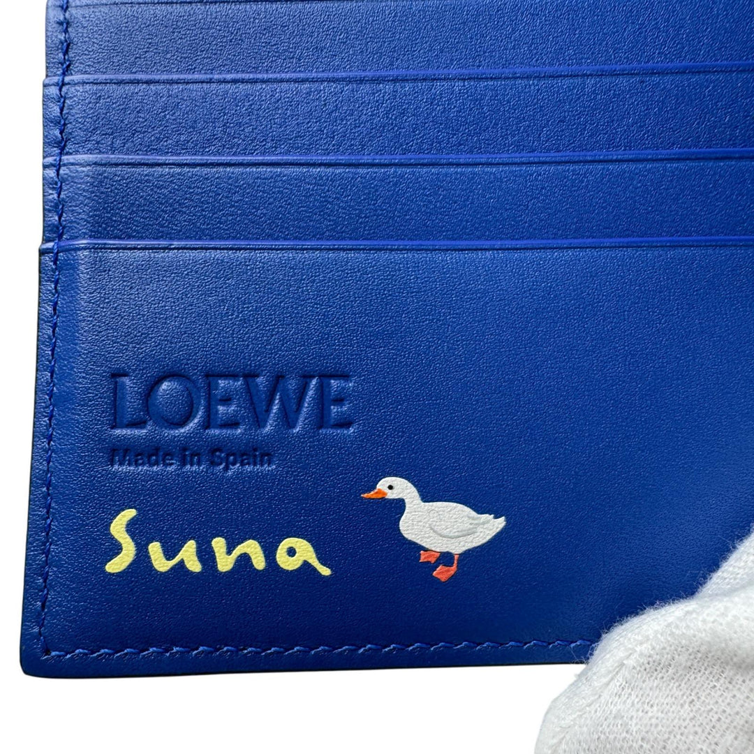 新品 ロエベ LOEWE アライグマ バイフォールド コインウォレット ナパカーフ 日本限定 二つ折り財布 レディース