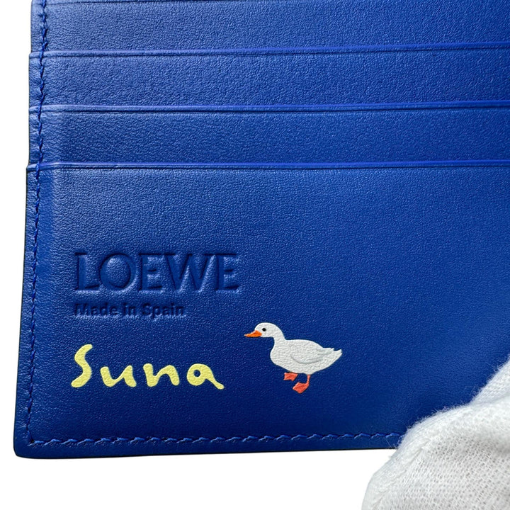 新品 ロエベ LOEWE アライグマ バイフォールド コインウォレット ナパカーフ 日本限定 二つ折り財布 レディース
