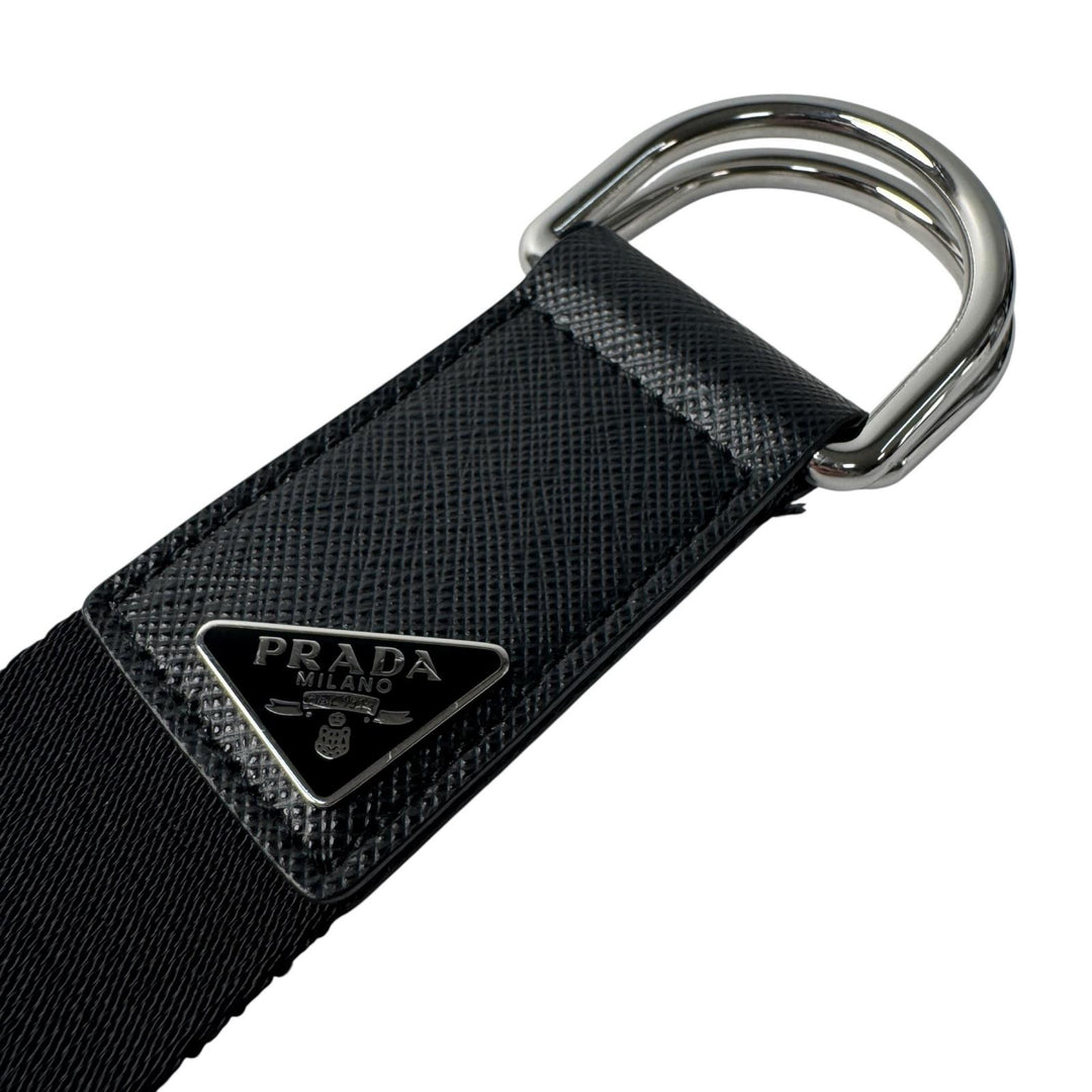 プラダ PRADA ウーブン Re-Nylon 三角ロゴ ベルト 2CN028 2 メンズ