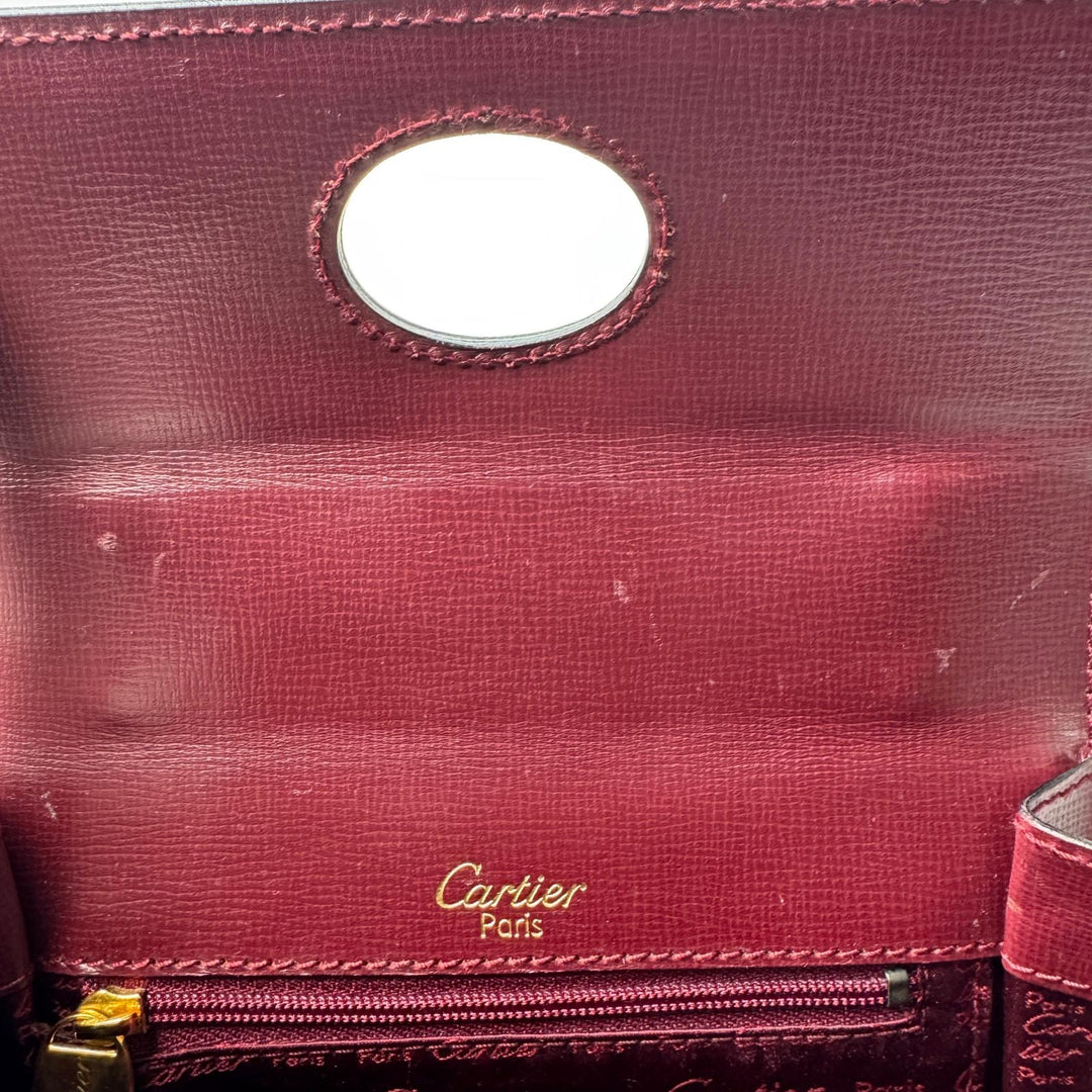 カルティエ Cartier マストライン ターンロック ミニハンドバッグ レディース