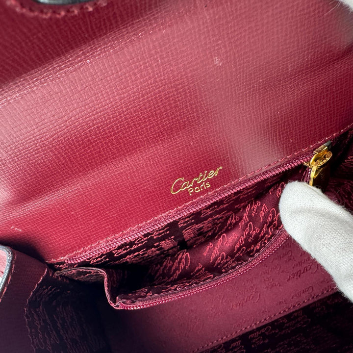 カルティエ Cartier マストライン ターンロック ミニハンドバッグ レディース