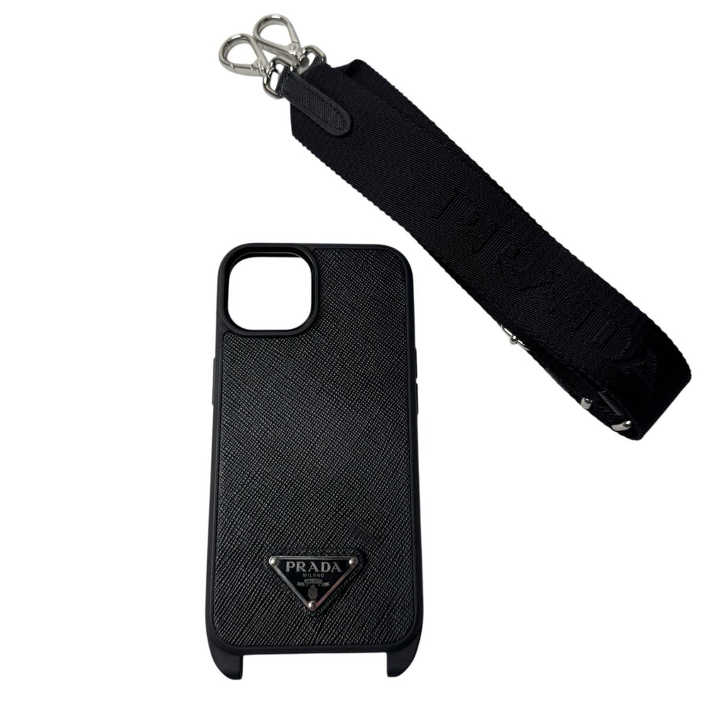 プラダ PRADA サフィアーノ 三角ロゴ iPhone15 ショルダー