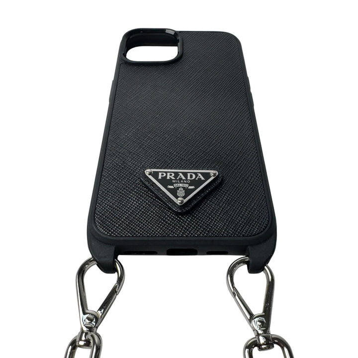 プラダ PRADA サフィアーノ 三角ロゴ iPhone15 ショルダー スマホケース 1ZH173 ユニセックス
