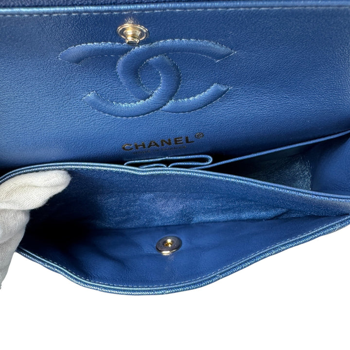 未使用 シャネル CHANEL マトラッセ23 キャビアスキン Wフラップ ショルダーバッグ 27番台 レディース
