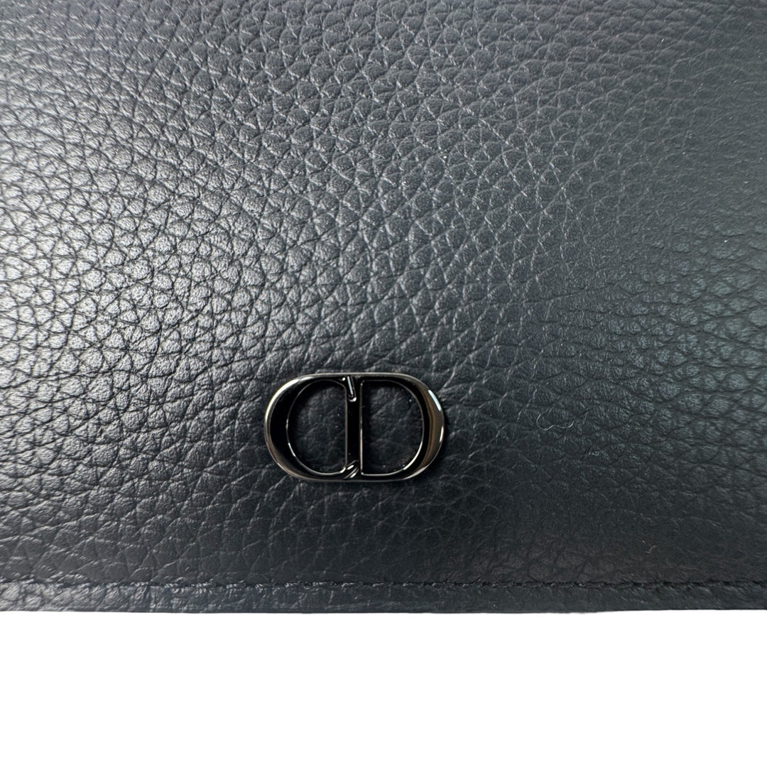 美品 ディオール Dior フラグメントケース コインケース キーリング ブラック
