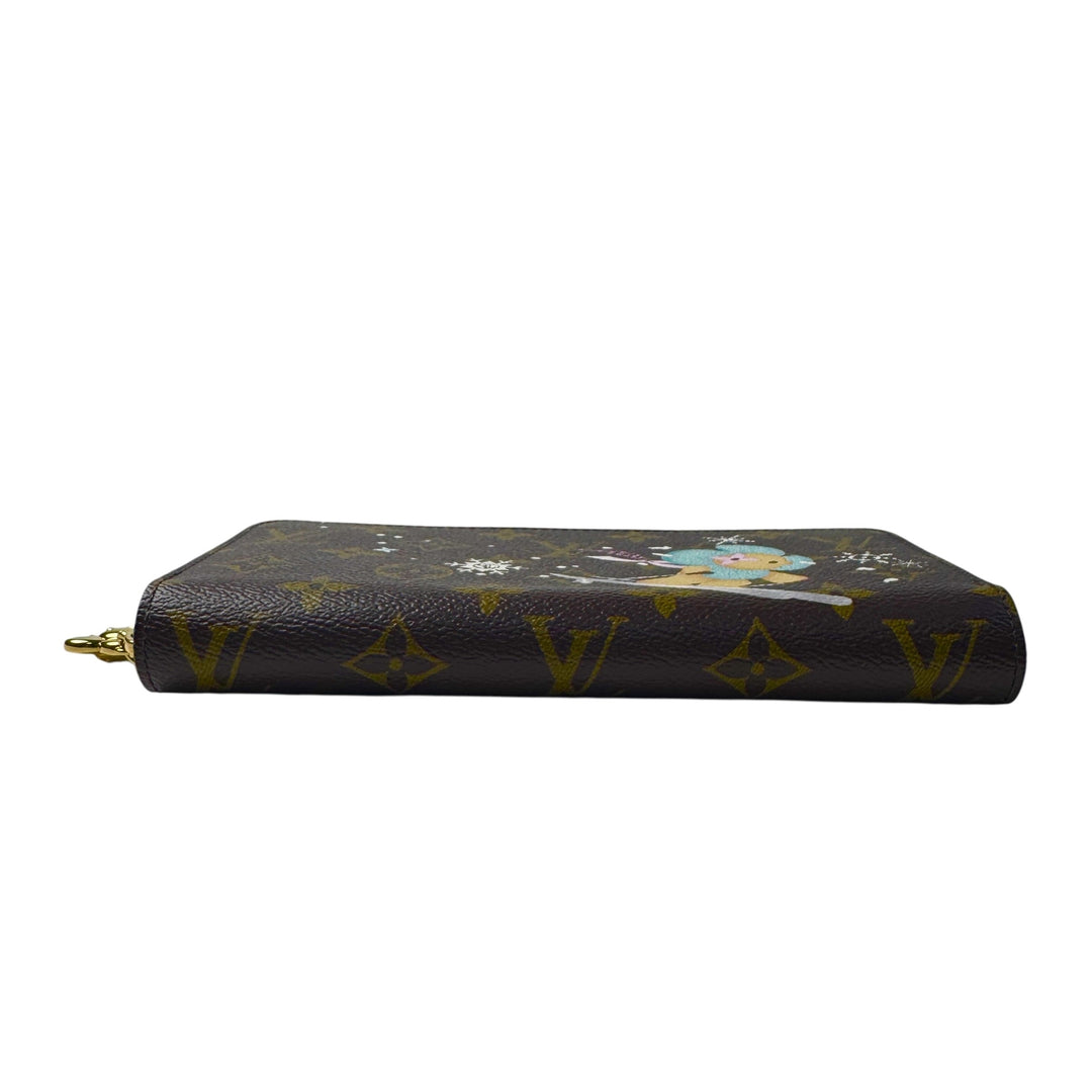ルイヴィトン LOUIS VUITTON モノグラム ジッピーウォレット ホリデー限定 M12223 IC レディース