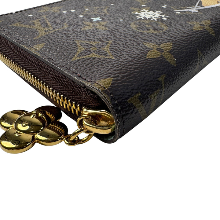 ルイヴィトン LOUIS VUITTON モノグラム ジッピーウォレット ホリデー限定 M12223 IC レディース