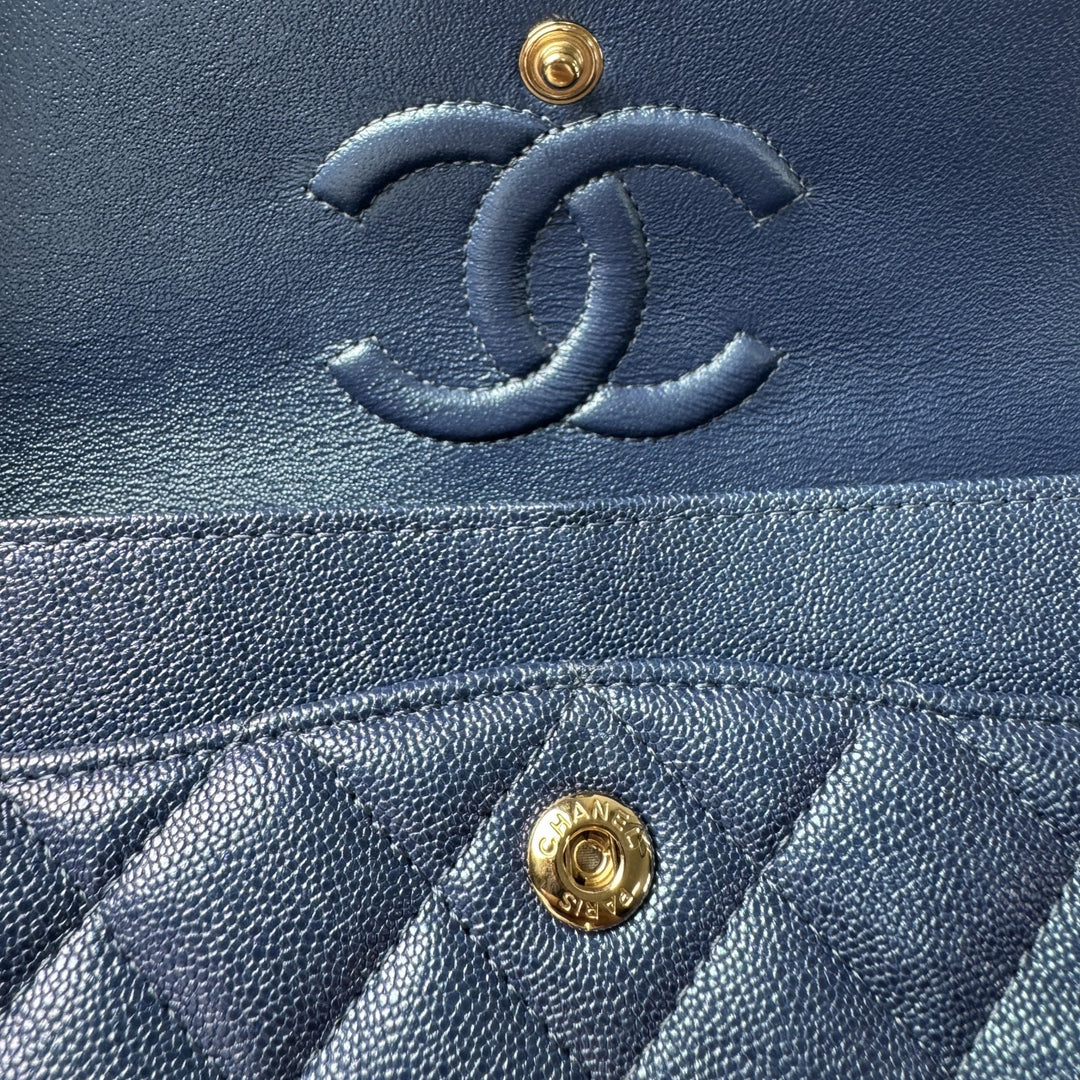 未使用 シャネル CHANEL マトラッセ23 キャビアスキン Wフラップ ショルダーバッグ 27番台 レディース