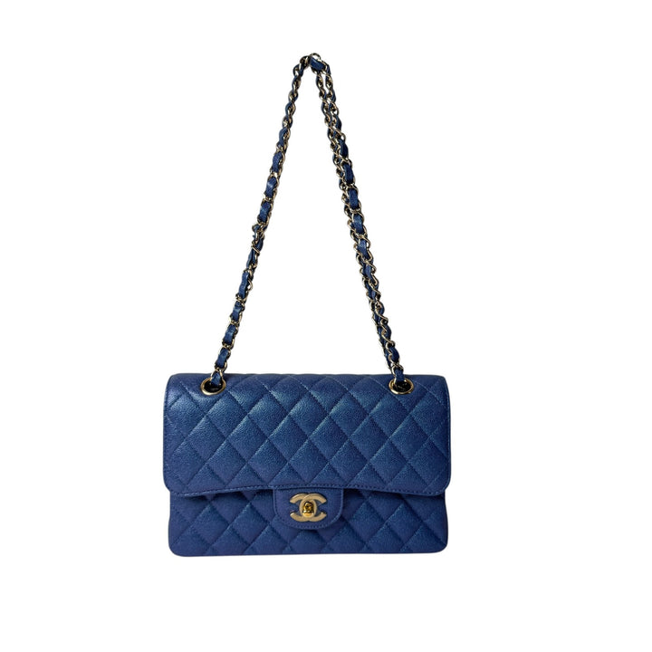 未使用 シャネル CHANEL マトラッセ23 キャビアスキン Wフラップ ショルダーバッグ 27番台 レディース
