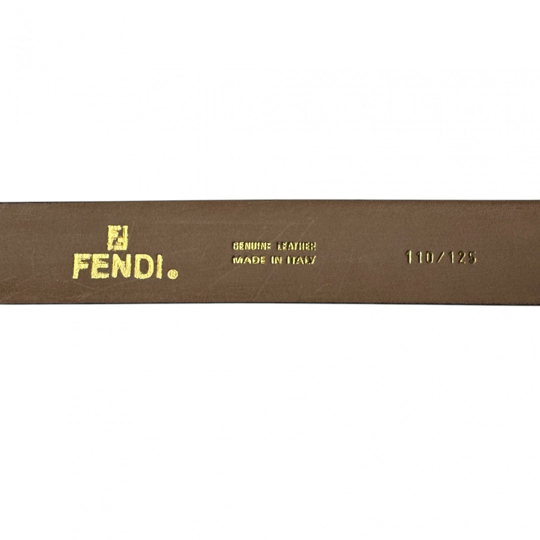 フェンディ FEND ベルト ブラック シルバー金具 メンズ