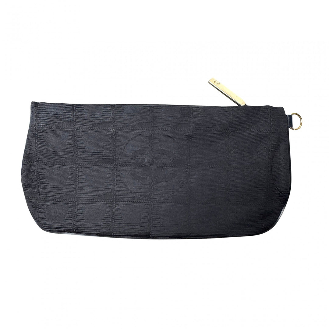 シャネル CHANEL ニュートラベルライン ポーチ ブラック レディース