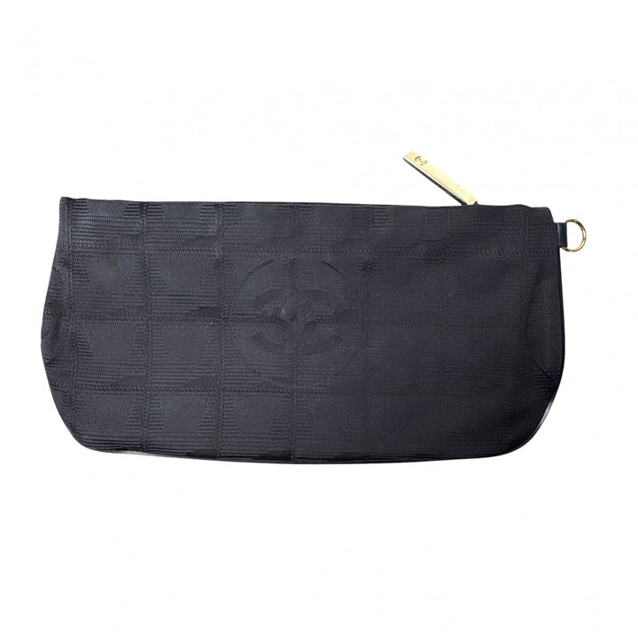 シャネル CHANEL ニュートラベルライン ポーチ ブラック レディース