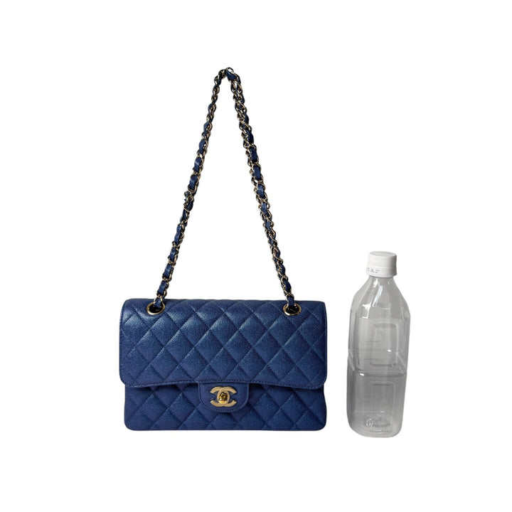 未使用 シャネル CHANEL マトラッセ23 キャビアスキン Wフラップ ショルダーバッグ 27番台 レディース