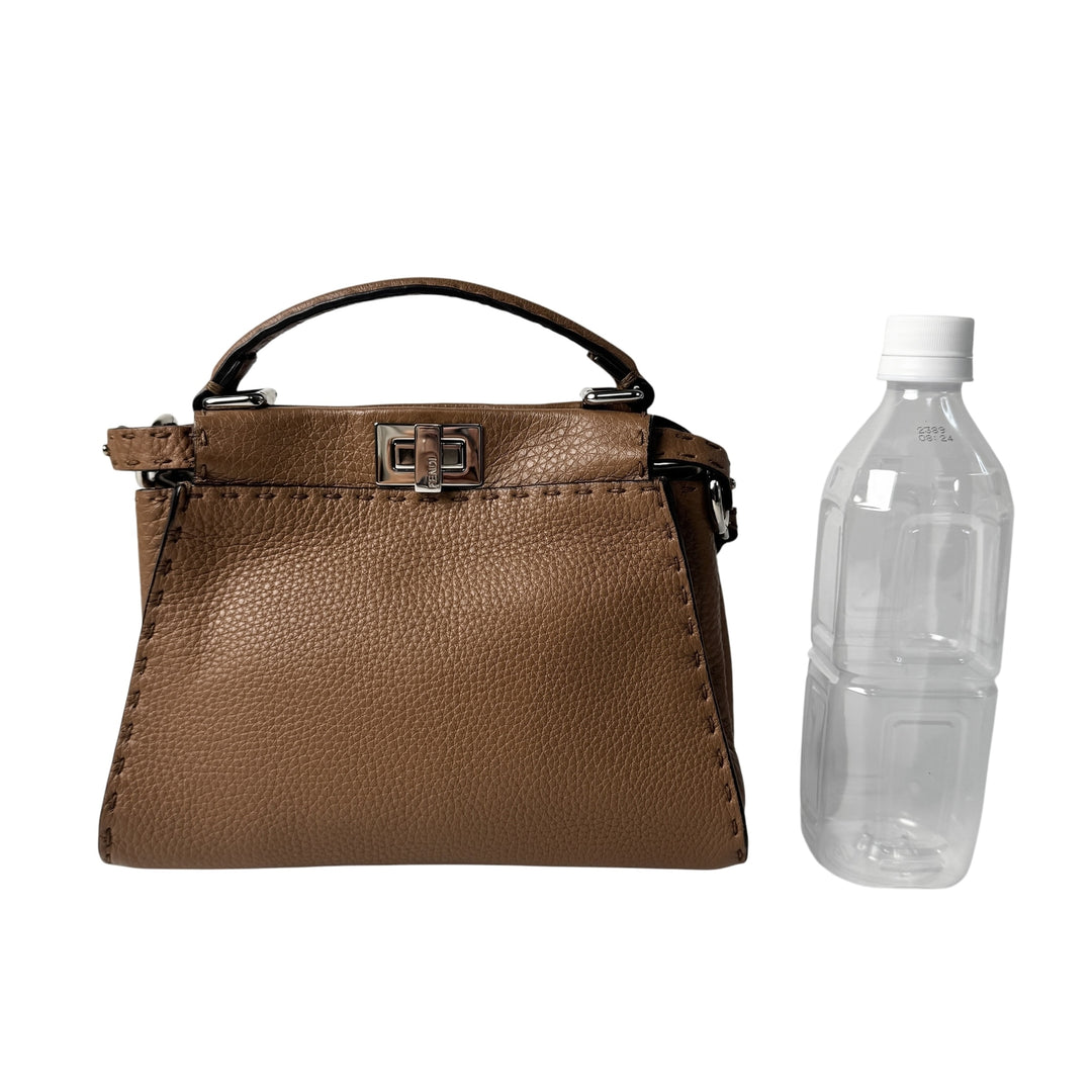美品 フェンディ FENDI ピーカブー セレリア 2way ミニショルダーバッグ ハンドバッグ 8BN244 斜めがけ クロスボディ レディース