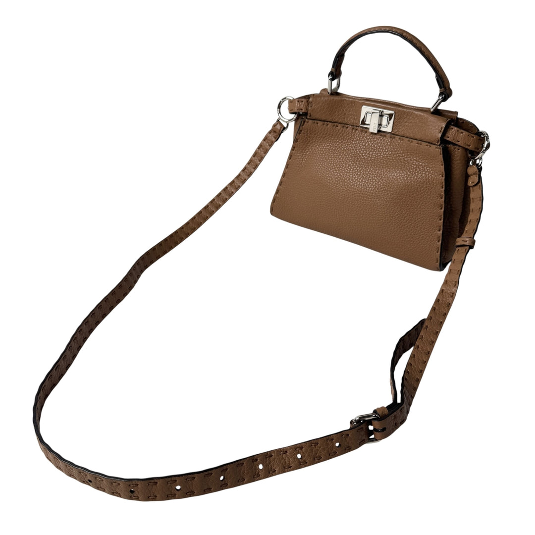 美品 フェンディ FENDI ピーカブー セレリア 2way ミニショルダーバッグ ハンドバッグ 8BN244 斜めがけ クロスボディ レディース