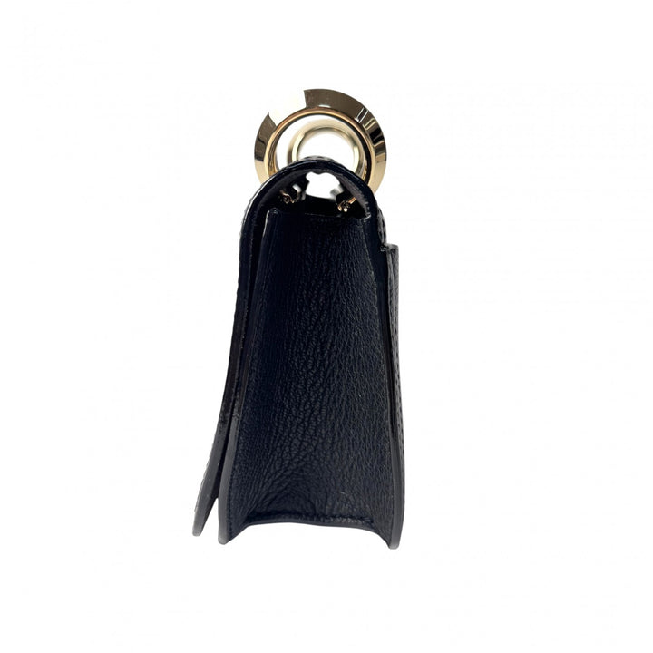 美品 ジミーチュウ JIMMY CHOO ヴァレンヌ ショルダーバッグ ブラック ゴールド金具 斜めがけ クロスボディ レディース