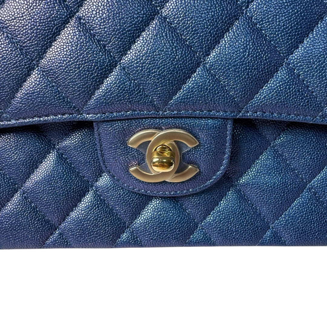 未使用 シャネル CHANEL マトラッセ23 キャビアスキン Wフラップ ショルダーバッグ 27番台 レディース