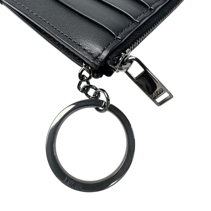 美品 ディオール Dior フラグメントケース コインケース キーリング ブラック