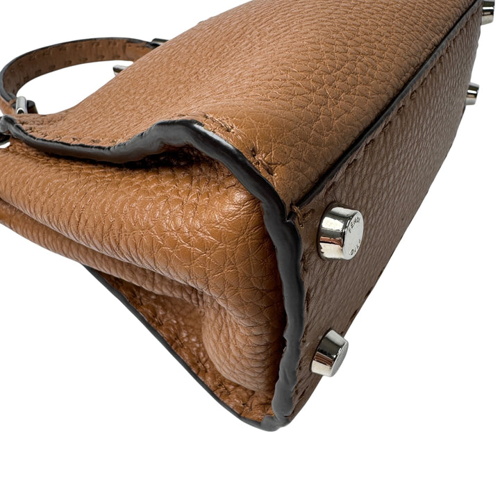 美品 フェンディ FENDI ピーカブー セレリア 2way ミニショルダーバッグ ハンドバッグ 8BN244 斜めがけ クロスボディ レディース