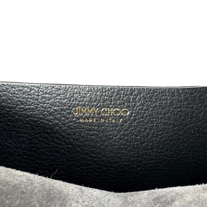 美品 ジミーチュウ JIMMY CHOO ヴァレンヌ ショルダーバッグ ブラック ゴールド金具 斜めがけ クロスボディ レディース