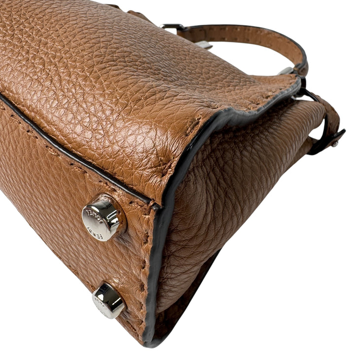 美品 フェンディ FENDI ピーカブー セレリア 2way ミニショルダーバッグ ハンドバッグ 8BN244 斜めがけ クロスボディ レディース