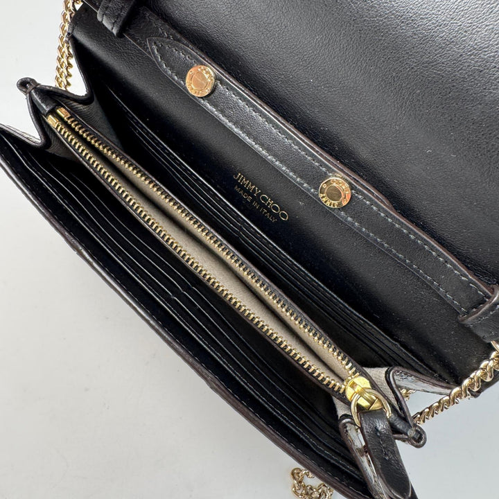 ジミーチュウ Jimmy Choo マデリンミニ スネーク柄 チェーンウォレット ショルダーバッグ 斜めがけ クロスボディ レディース