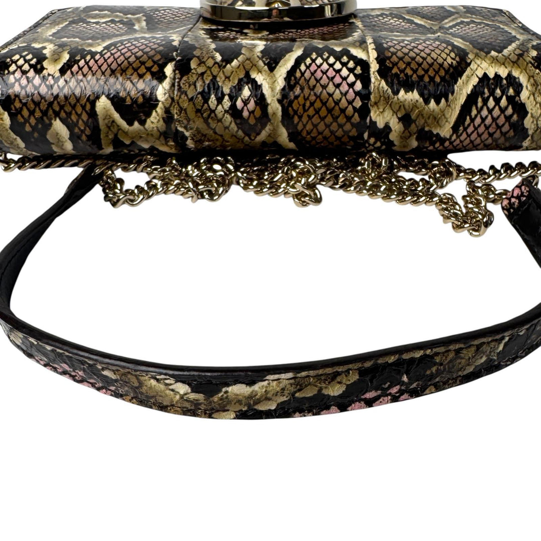 ジミーチュウ Jimmy Choo マデリンミニ スネーク柄 チェーンウォレット ショルダーバッグ 斜めがけ クロスボディ レディース