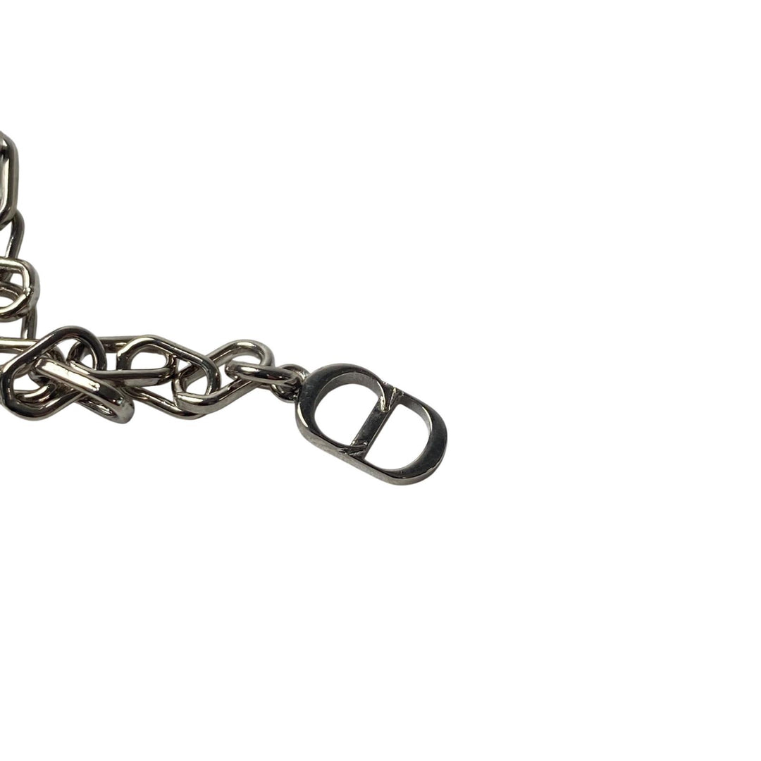 美品 ディオール DIOR ローズ 真珠 淡水パール ネックレス ペンダント チョーカー レディース