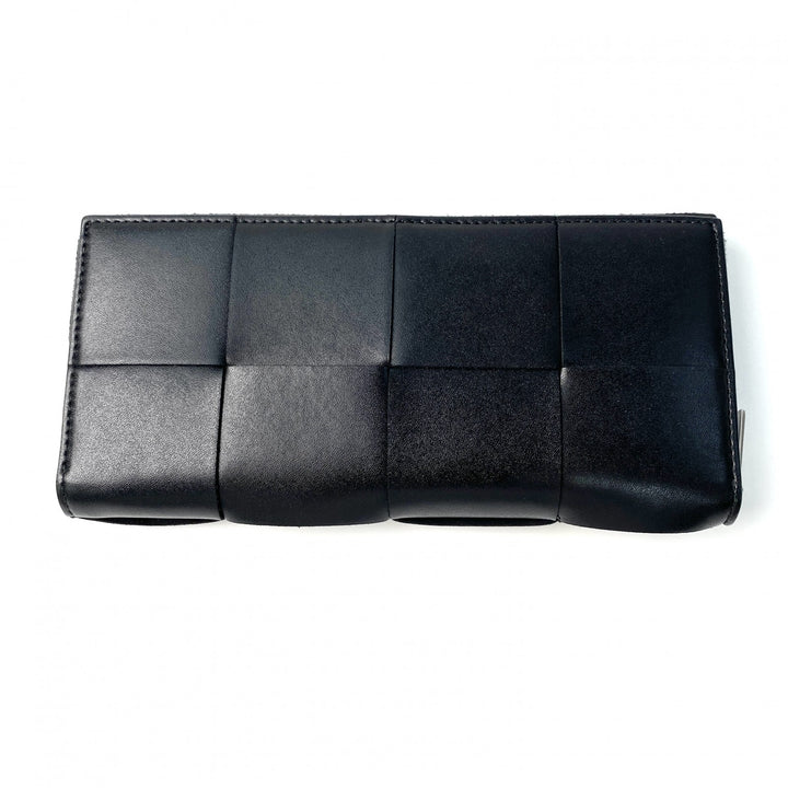 美品 ボッテガヴェネタ BOTTEGA VENETA レディース カセット マキシ 長財布 ラウンドジップ