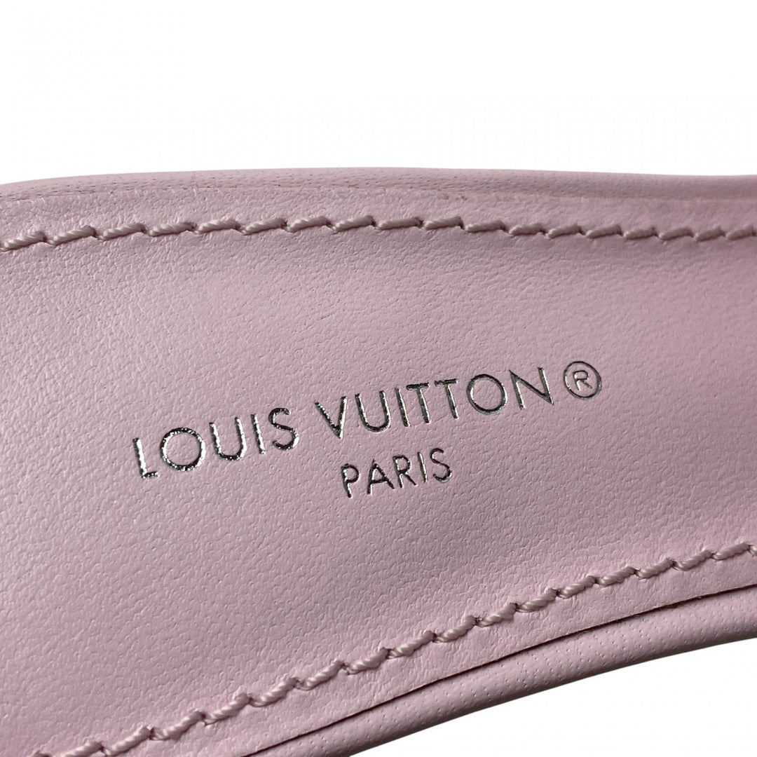 未使用 ルイヴィトン LOUIS VUITTON レディース モノグラム ミュール サンダル ピンク 35