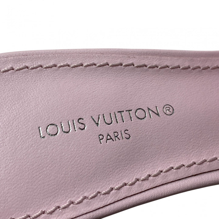 未使用 ルイヴィトン LOUIS VUITTON レディース モノグラム ミュール サンダル ピンク 35
