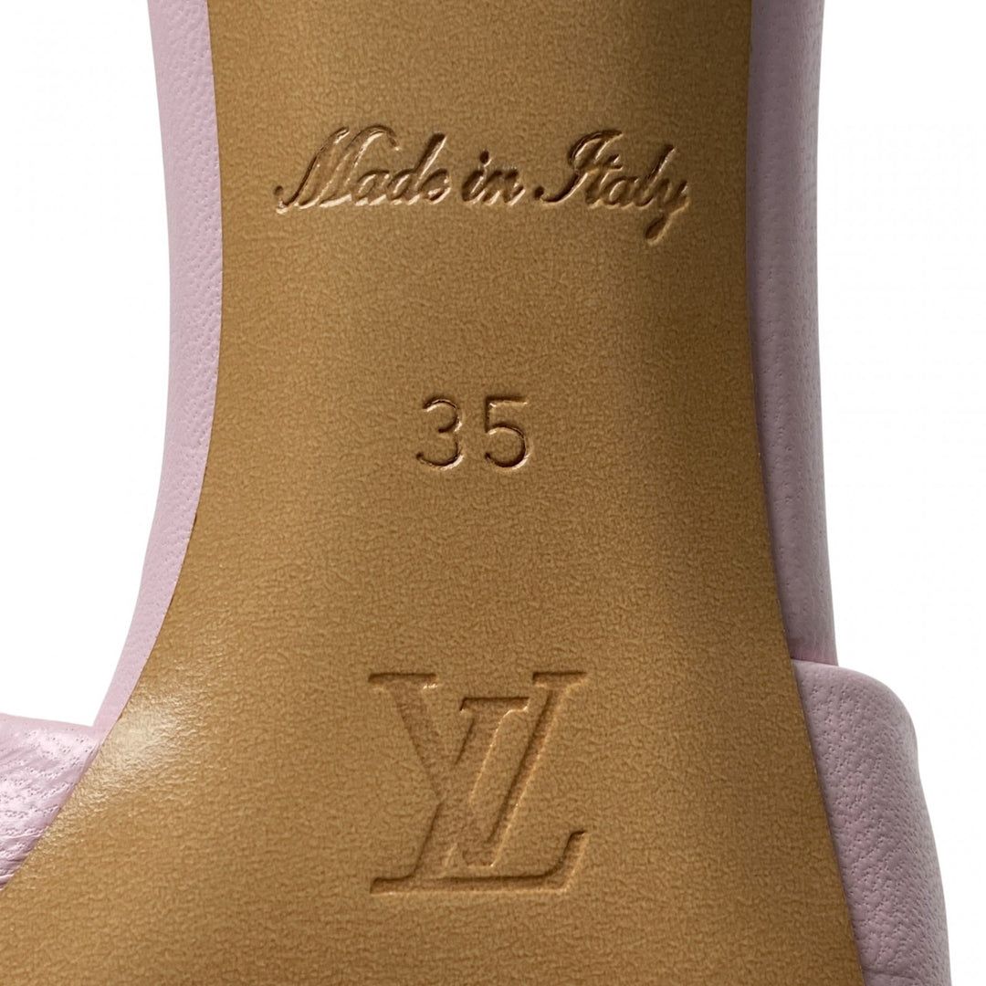 未使用 ルイヴィトン LOUIS VUITTON レディース モノグラム ミュール サンダル ピンク 35
