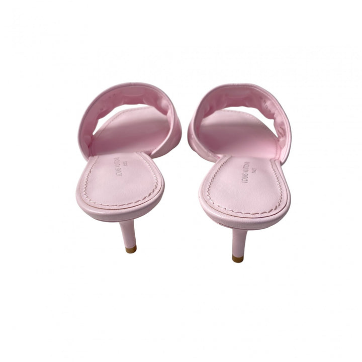 未使用 ルイヴィトン LOUIS VUITTON レディース モノグラム ミュール サンダル ピンク 35